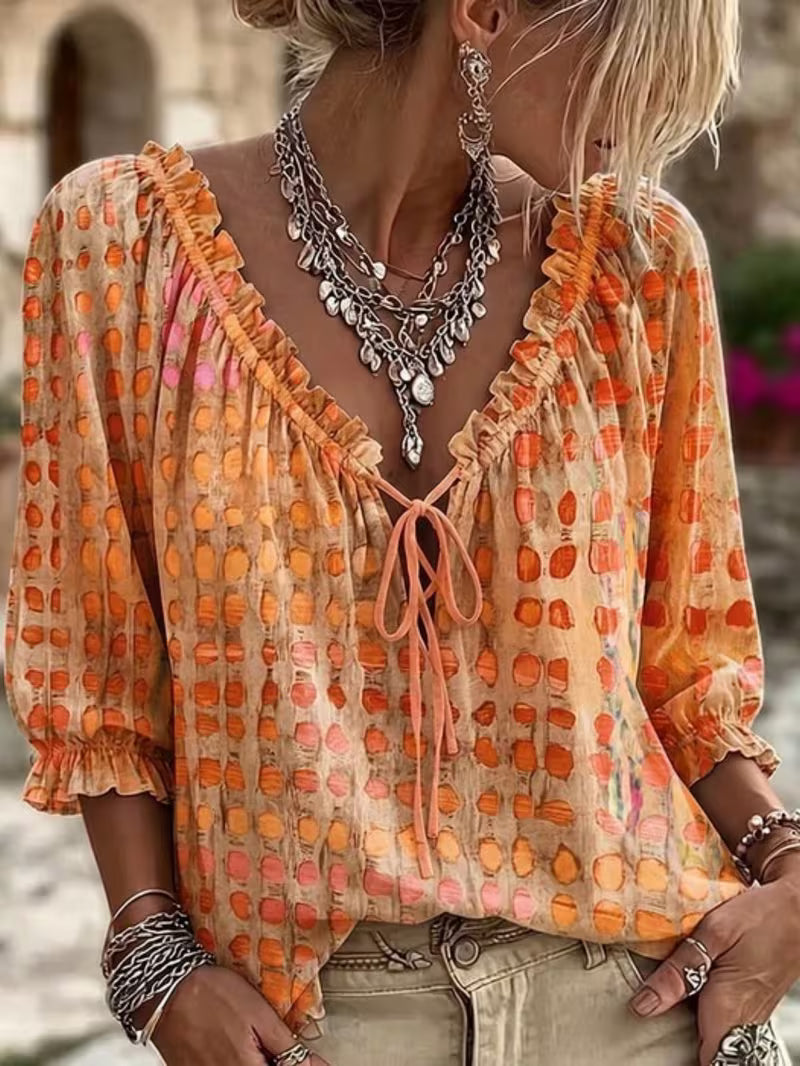 Women's Orange Shirt Day Long Sleeve Blouse